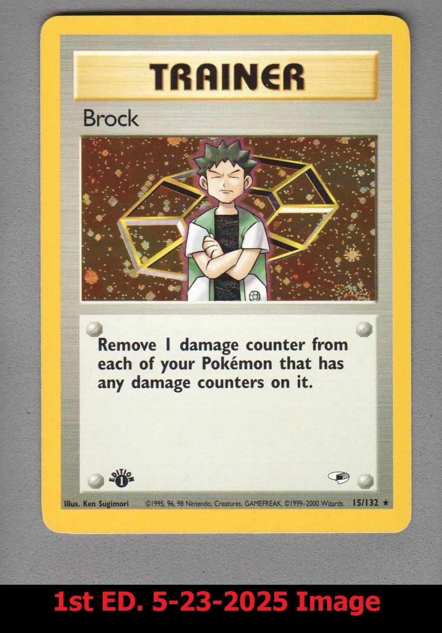 Brock - 15/132 - Holo Rare - 1st Edition